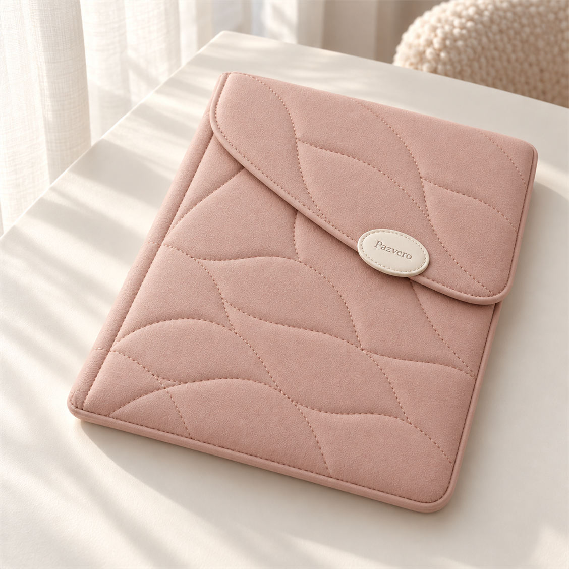 Pazvero Blush Petal Tablet Pouch main case view