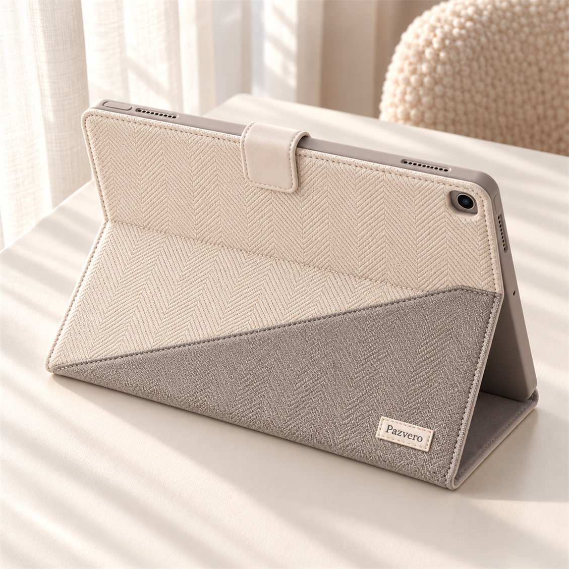 Pazvero Pearl Dove Trifold Case main case view